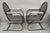 Vintage Art Deco Black and White Steel Metal Strap Patio Bouncer Chairs - A Pair For Sale - Image 12 of 12