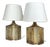 Large Danish Ceramic Table Lamps in Stoneware by Haico Nitzsche for Søholm Stentøj, 1960s, Set of 2 For Sale