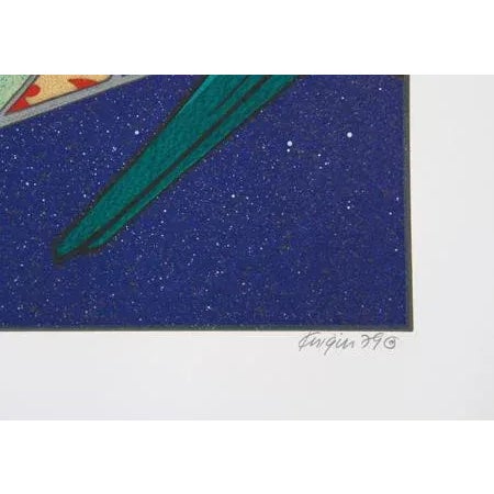 Artist: Michael Knigin, American (1942 - 2011) Title: Sambaso (after Hirosada) Year: 1979 Medium: Serigraph on Japon,...