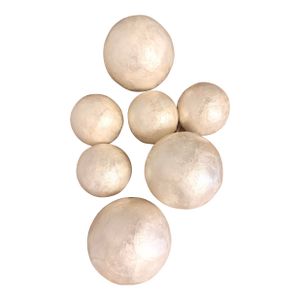 Vintage Two’s Company Capiz Shell Decorative Spheres — Set of 7