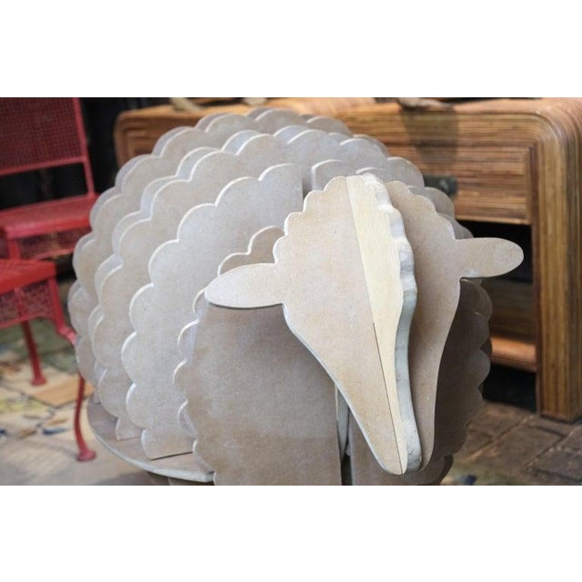 1970s Custom Made Italian Wood Sculpture or Magazine Rack For Sale - Image 4 of 5