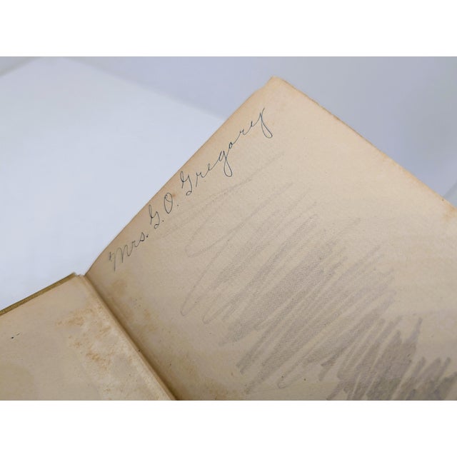 Antique Longfellow’s Poems Decorative Art Nouveau Cloth Book – H. M. Caldwell Co. c.1900 For Sale - Image 12 of 18