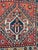 Pretty small qashqai rug in bag face sizes, with beautiful geometrical and decorative designs, and nice natural colours...