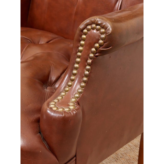 Auburn Mid 20th Century Medium Size Wing Back Chair For Sale - Image 8 of 12