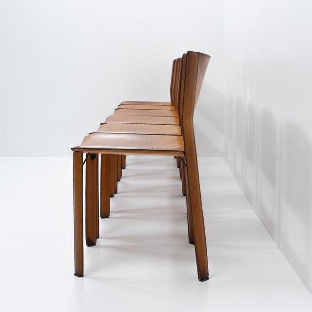 1980s S44 Dining Chairs by Giancarlo Vegni & Gianfranco Gualtierotti for Fasem, Italy, 1980s, Set of 6 For Sale - Image 5 of 15
