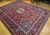 Textile Vintage Persian Tabriz Rug, Hand-Knotted Wool, Garden Floral Pattern, Crimson & Turquoise, 11x15 For Sale - Image 7 of 18