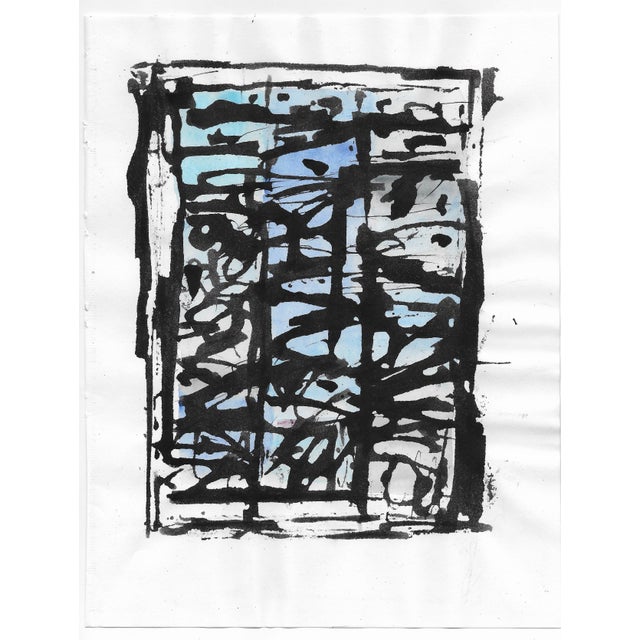 1991 painting on paper by Northern Virginia by DC area artist Mark Dorman. Watercolor and ink wash on paper; signed, dated...