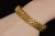 Vintage Fope Flex’it Natural 5.20ct Diamond Sapphire Emerald 18k Gold Open Cuff Bracelet For Sale In Dallas - Image 6 of 14