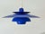 Metal Vintage Scandinavian Blue Multi-Shade Pendant Lamp from El-Light, Denmark, 1970s For Sale - Image 7 of 8