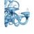 Early 21st Century Venetian Blue Satin Murano Glass Chandelier by Simoeng For Sale - Image 5 of 6