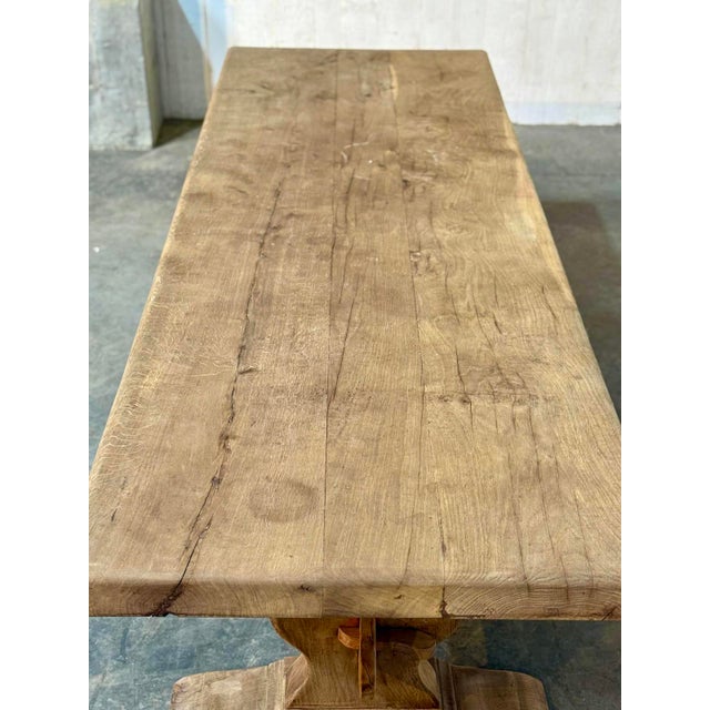 Large French Oak Dining Table, 1920 For Sale - Image 9 of 18