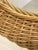 Wood Oval Mirror in Wicker and Bamboo, 1980s For Sale - Image 7 of 8