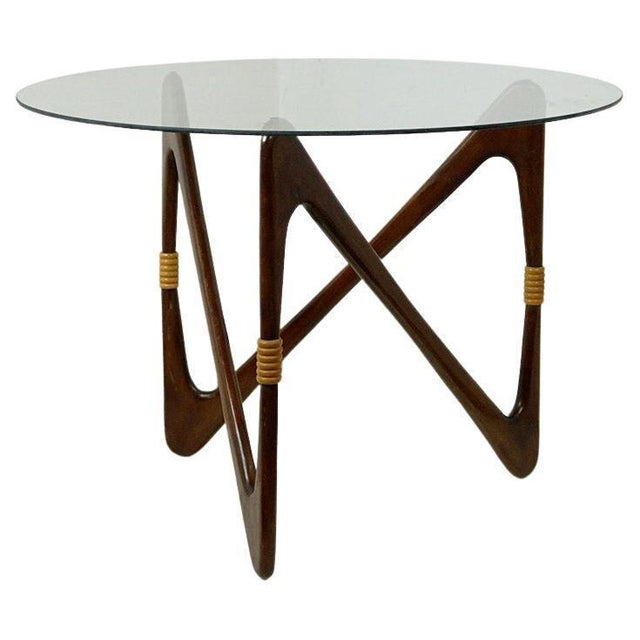 Mid-Century Italian Circular Coffee Table attributed to Cesare Lacca, 1950s For Sale - Image 10 of 10