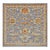 Indian Wool Sultanabad Masters Square 6 x 6 Blue, Orange & Ivory Handmade Area Rugs: #1143145