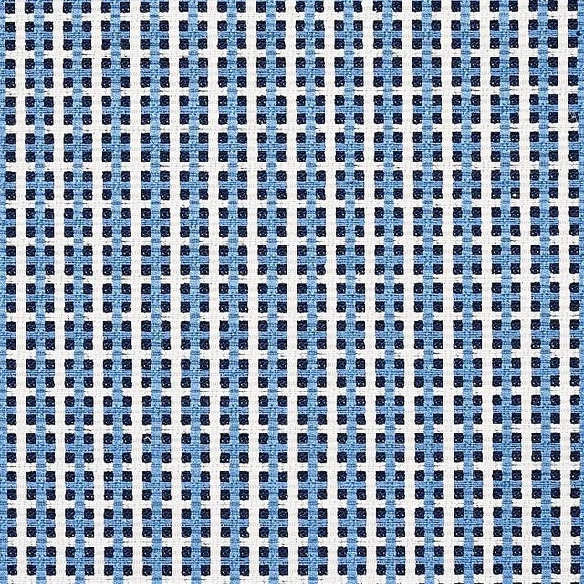 Mid-Century Modern Sample - Schumacher Crosstown Fabric in Tile Blue For Sale - Image 3 of 3