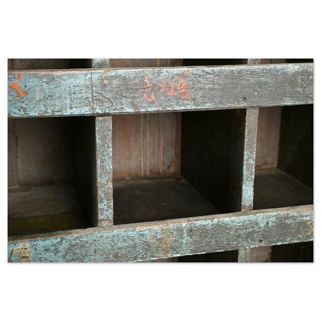 Workshop Furniture in Wood with 44 Compartments For Sale - Image 3 of 8