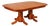 Amish Made Cherry Dining Table With Four Leaves For Sale