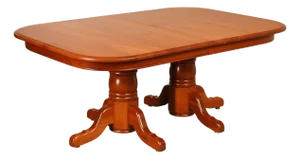 Amish Made Cherry Dining Table With Four Leaves