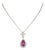 1.97 Ct Natural Pink Sapphire & Diamond Pendant For Sale