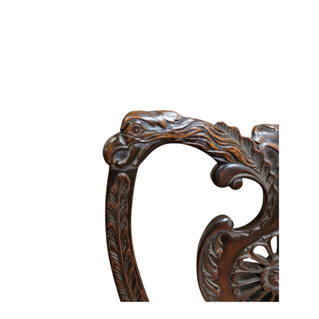 Late 19th Century A Single Chippendale Style Mahogany Side Chair For Sale - Image 4 of 6