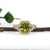 Modern 3.6Ct Sphene Ring With Natural Diamonds Accents: Solid 14k Gold, Cushion 9x7mm, Size 6.75 For Sale - Image 3 of 7