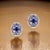 Diamond Sapphire Earrings 14k Gold 3.24 TCW Certified For Sale - Image 14 of 18