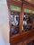 Red Antique Federal Style Mount Vernon Mahogany China Cabinet Bookcase 1920s For Sale - Image 8 of 18
