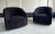 80's Modern Black Boucle Tub Chairs Vintage 1980's Modern Tub Chairs Newly Re-Upholstered in a Black Boucle Poly Fabric |...