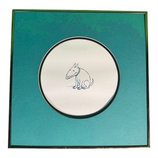 Original 1980s Film Fair Production Cel, Bull Terrier From a New Yorker Tv Commercial For Sale