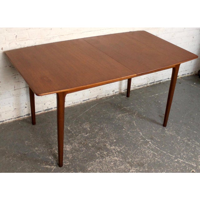 Wood Mid 20th Century A. H. McIntosh Teak Butterfly Leaf Dining Table For Sale - Image 7 of 14