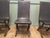 Mid-Century Modern Leather and Oak Fireside Sling Chairs by Pierre Lottier, 1970, Set of 3 For Sale - Image 4 of 8