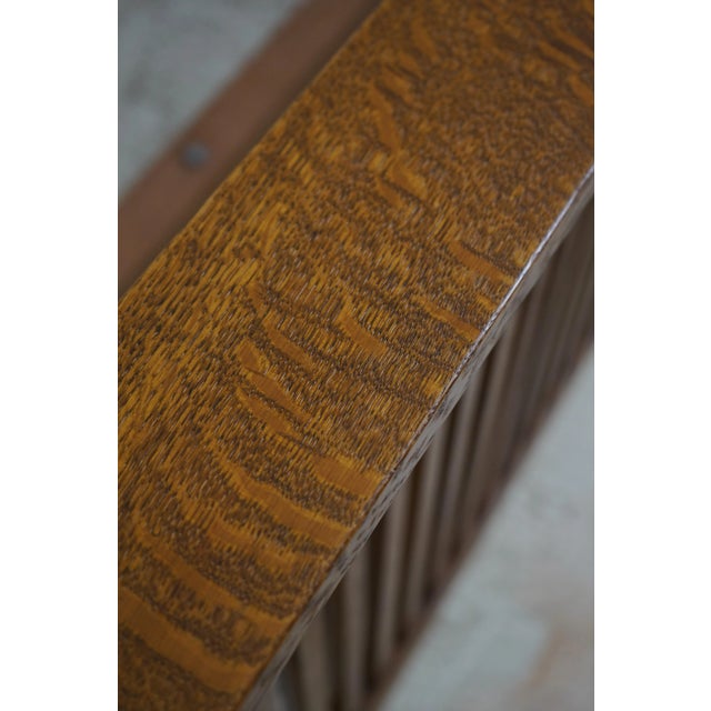 Stickley Mission Oak King Size Spindle Bed For Sale - Image 12 of 16
