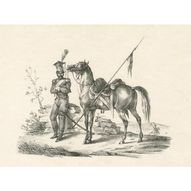 After Carle Vernet, Arabian Horse & Cavalry, 1825, Lithograph For Sale - Image 4 of 9