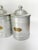 Provincial French Aluminium Kitchen Canisters, 1950s, Set of 6 For Sale - Image 6 of 17