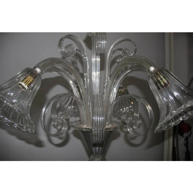 Vintage Murano Glass Chandelier, 1940s For Sale - Image 3 of 11