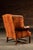 Mid 20th Century Mid 20th Century Tufted Vinyl Chesterfield Wingback Armchair in Brown For Sale - Image 5 of 17