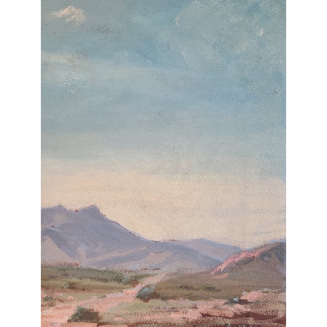 John Walter Sherman Antique Oil Painting Early California Desert Landscape For Sale - Image 14 of 16