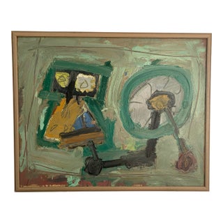 Modernist Painting, Framed For Sale