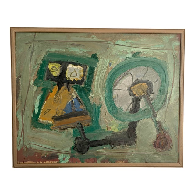 Modernist Painting, Framed For Sale