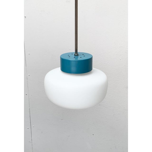 Mid-Century Czech Minimalist Pendant Lamp, 1960s For Sale - Image 9 of 18