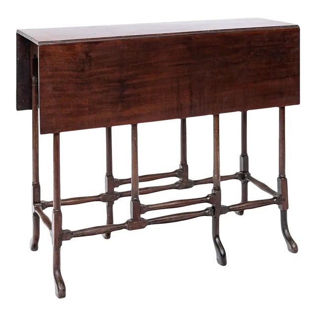 Brown 18th Century English Mahogany Spider Leg Drop-Leaf Table, Circa 1780 For Sale - Image 8 of 8