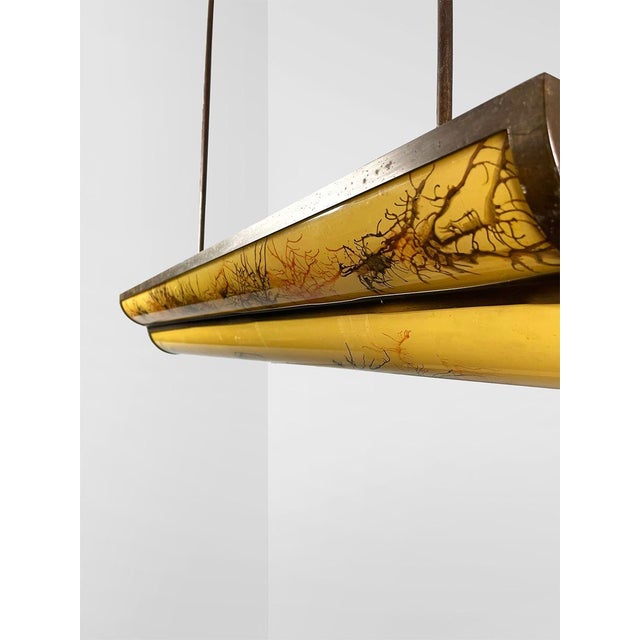Large Vintage French Pendant Lamp, 1950s For Sale - Image 6 of 7
