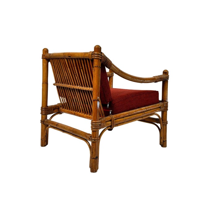 Red Armchairs in the style of Gabriella Crespi, 1960s, Set of 2 For Sale - Image 8 of 18