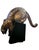 1990s Large Scale Geometric Metal Gold Patina Pouncing Leopard Sculpture on Black Plinth For Sale - Image 9 of 9