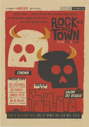 2021 Masters of Serigraphy Posters, Individual Print, Rock This Town, Jean Mosambi