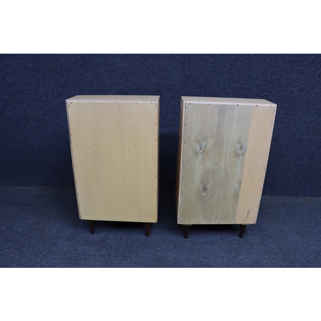 Yellow Merton Gershun Urban-Suburban Nightstands for American of Martinsville, Pair For Sale - Image 8 of 11