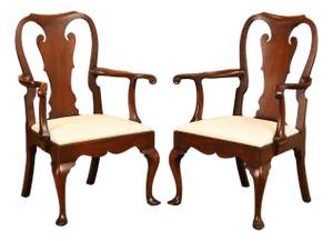 Kittinger Colonial Williamsburg Pair of Mahogany Armchairs CW 151