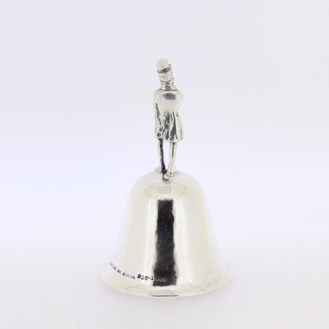 Late 20th Century Cartier Sterling Silver Table Bell With Figural Handle For Sale In Philadelphia - Image 6 of 16