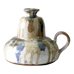Vintage Studio Pottery Oil Lamp Vase