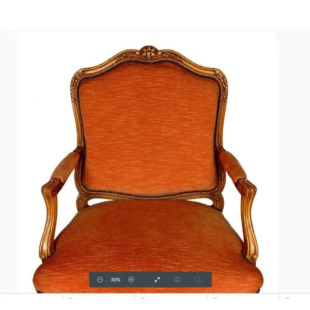 French French Louis XV Style Fauteuils, circa 1940 - A Pair For Sale - Image 3 of 6